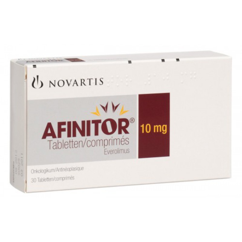 Купить Афинитор Afinitor 10 мг/30 таблеток  | Цена Афинитор .