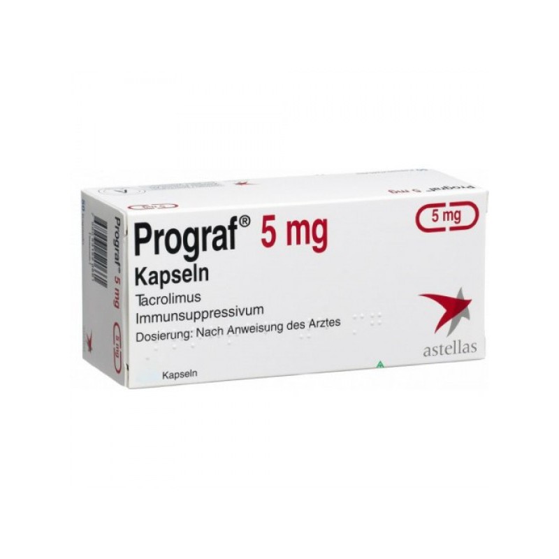 Купить Програф Prograf (Такролимус Tacrolimus) 5 мг/50 капсул  .