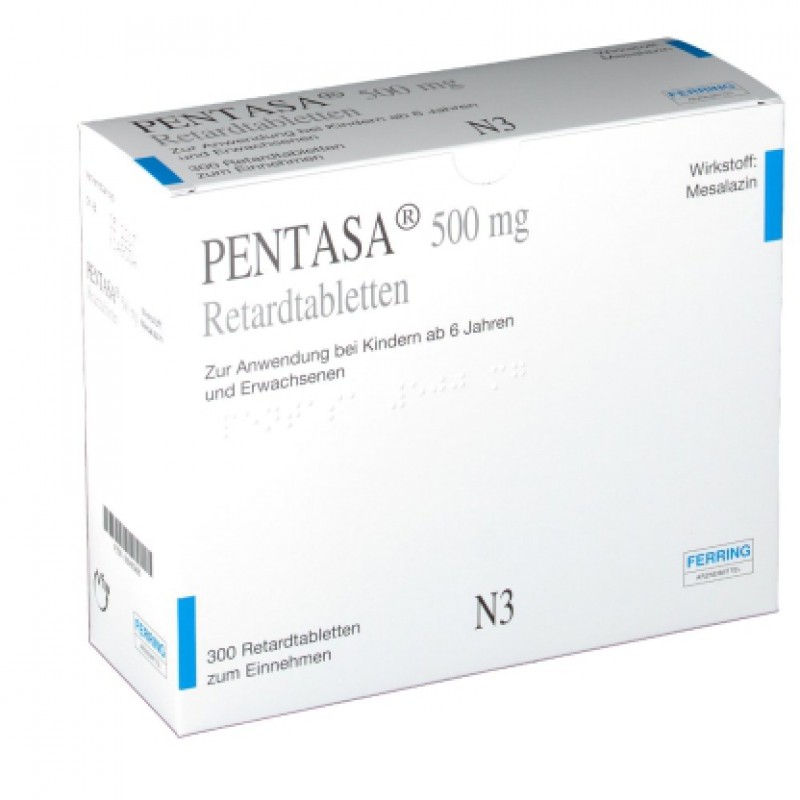 Купить Пентаса Pentasa 500 мг/100 таблеток  | Цена Пентаса .